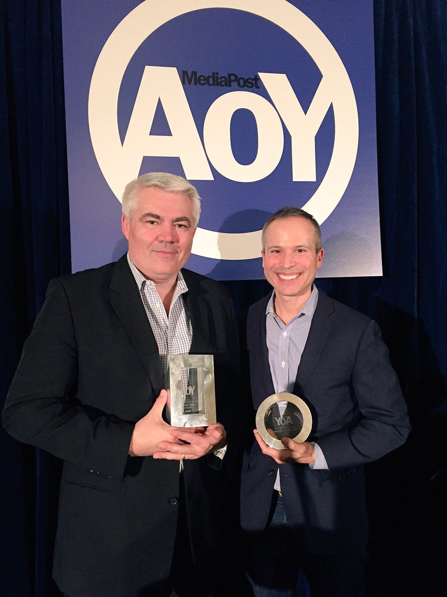 Congrats to our partners <a href="/MediaAssembly/">Assembly</a> <a href="/themediakitchen/">Media Kitchen</a> for being honored as <a href="/MediaPost/">MediaPost</a> Executive &amp; Mobile Agency of the Year!