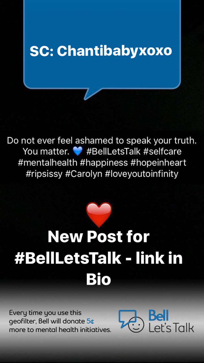 chantalprescod's tweet photo. Check out my latest post ✨(https://t.co/HdZFGrGZrb) for #BellLetsTalk💙❤️ #MentalHealthMatters #LoveYou #Carolyn #EveryVoiceMatters https://t.co/ptCVk9ljuz