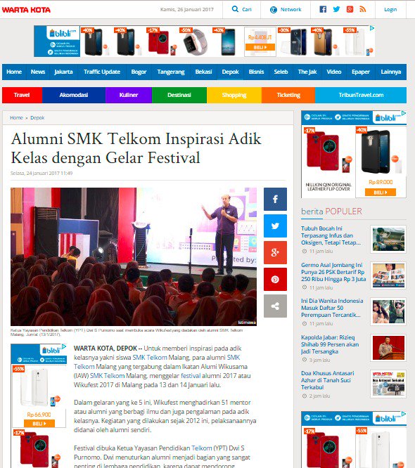 WikuFest's tweet photo. #Wikufest5 diliput beberapa media, seperti.... https://t.co/njTtb4enaX