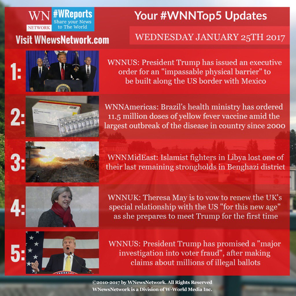 WNewsAlerts's tweet photo. #WNNtop5: Bringing the world to you with the latest world #news updates you trust from #WNewsNetwork ๐๐ฐโ๏ธ๐ https://t.co/ad4oh4pes8