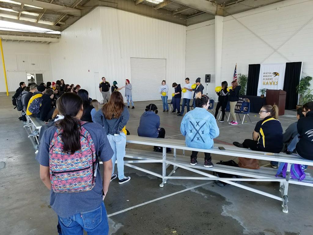 BurtonHorizon's tweet photo. Spirit rally activities today before the awards ceremony... https://t.co/JDm5akdRgg