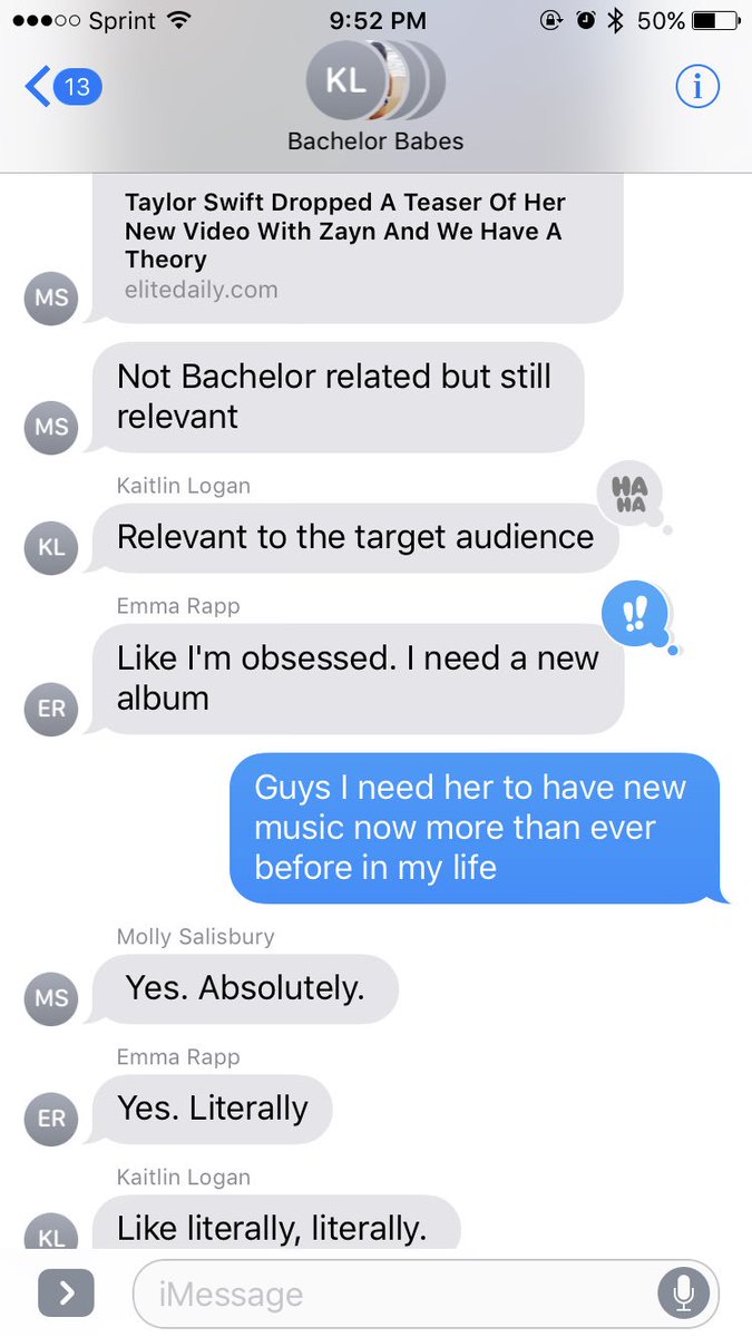 Anna_Alexander_'s tweet photo. We need @taylorswift13 to have a new album now more than ever before #LiterallyLiterally https://t.co/7jFDohB5iD