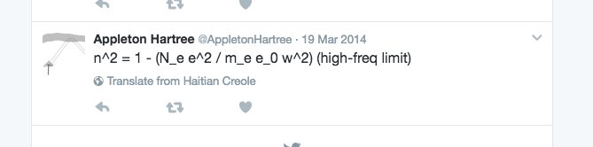 AppletonHartree's tweet image. Apparently the language of physics isn't math, its Haitian Creole.