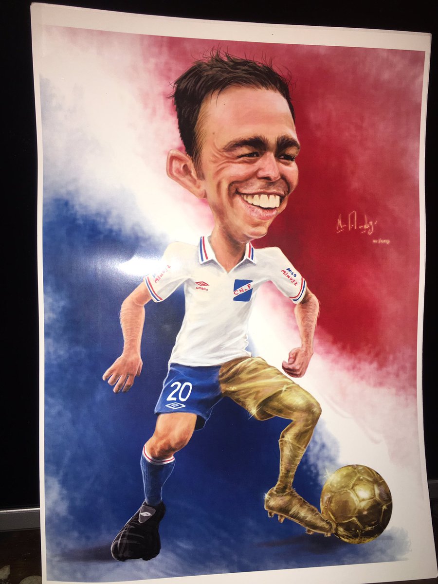 RodriVazquez95's tweet photo. SORTEO | Al llegar a los 5000 seguidores se va esta impresionante caricatura del @Chino_Recoba20 firmada por él mismo. ¡RT y seguime! https://t.co/zn8GdFgeZS