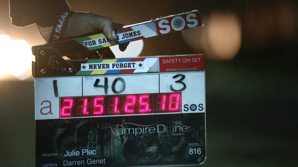 julieplec's tweet photo. Last first take. #tvdforever https://t.co/wzrrQUVd8b