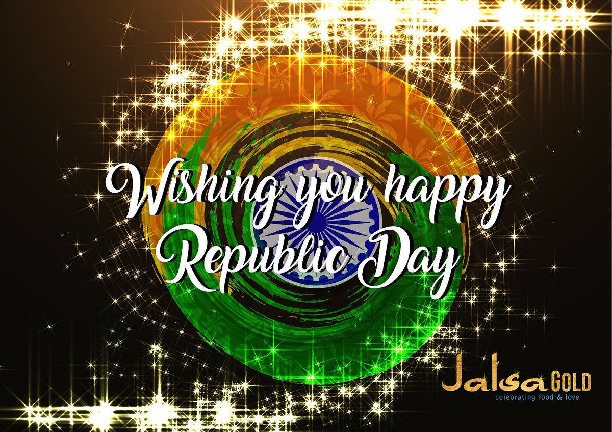 Jalsablr's tweet photo. Let's celebrate food and love this Republic Day with Jalsa Gold. Happy Republic Day 2017!
#RepublicDay #Wishes #JalsaGold https://t.co/5bm0C4K5rz