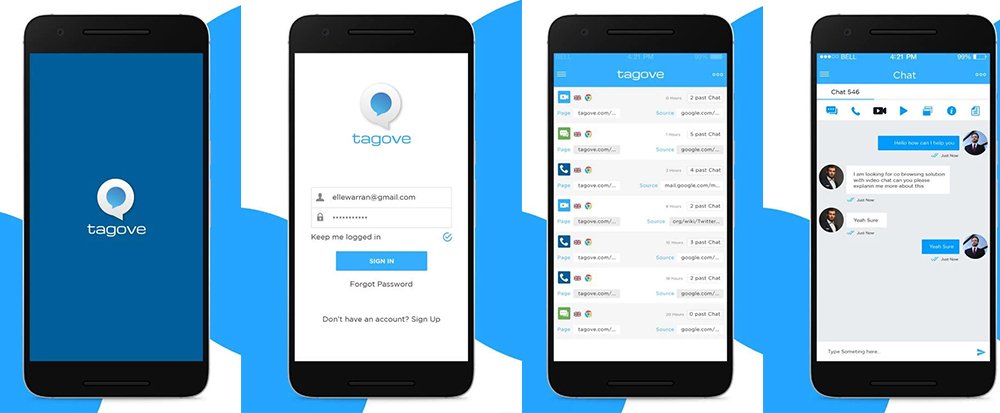 acquireSDK's tweet image. And our Tagove Android App is live now. Take a look here bit.ly/2jRMEFJ  #mobileapps #livechat