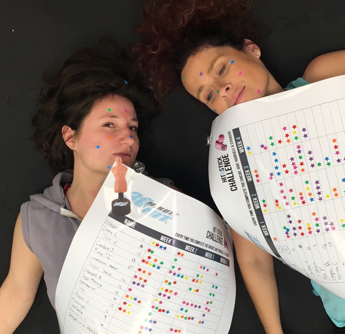 RedDeerHit's tweet image. Stickers were FLYIN tonight!These Trainers are exhausted. You've still got time to get those sticker up. Doors open at 4 tomorrow with Lori💋