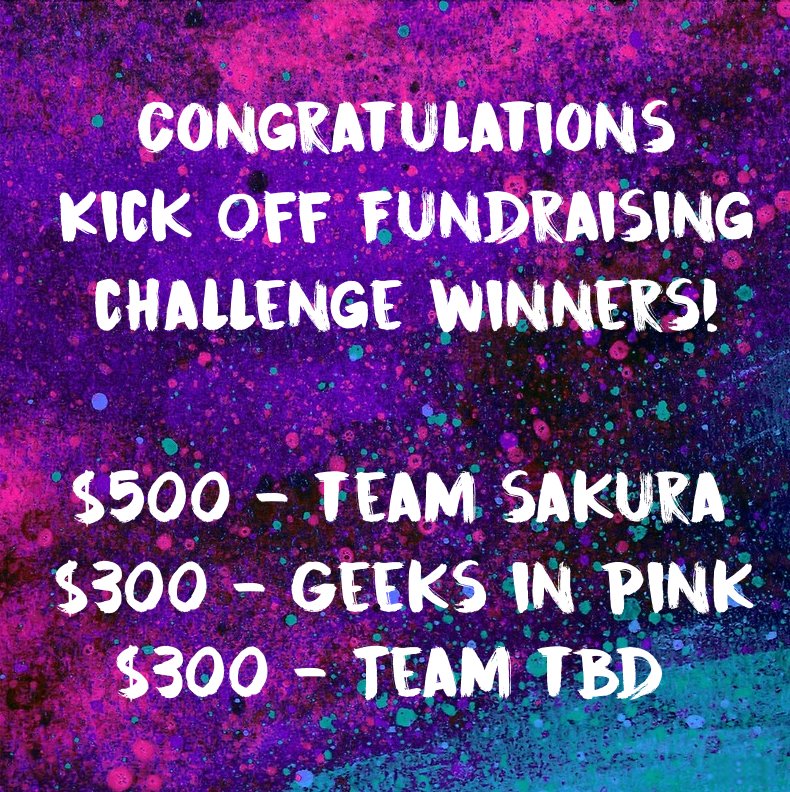 IssyRelay's tweet image. Congratulations! These are the winning teams that earned either $300 or $500 towards their team fundraising goal at Kick Off!