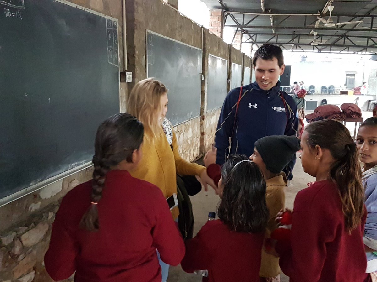 drgonosz's tweet photo. Wolves students meeting some of the girls we teach in their classroom. @wlv_sport @csellars3 https://t.co/yK0E1IAQiN