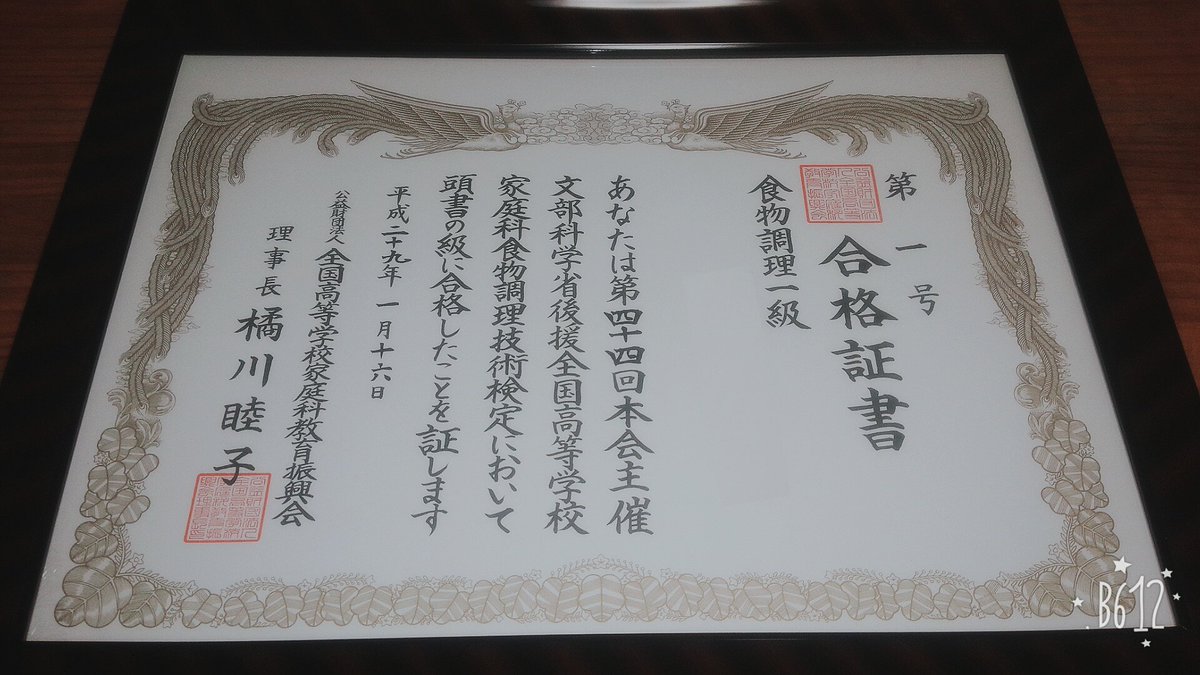 食物調理技術検定