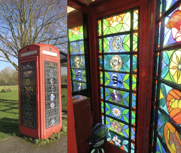 ReggieUnthank's tweet image. Villagers of Mellis, Suffolk made stained glass, converting £1 phone box into colour therapy room #ironworkthursday