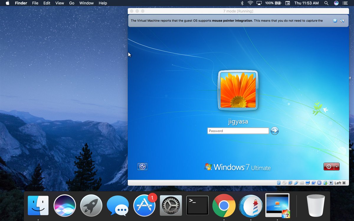 jigyasa_grover's tweet photo. Running @Windows on @Apple #macOSSierra via @virtualbox, Because apparently @cincomsmalltalk #VisualWorks #CORMAS is speedy on former π€· https://t.co/lfLcPG4L5w