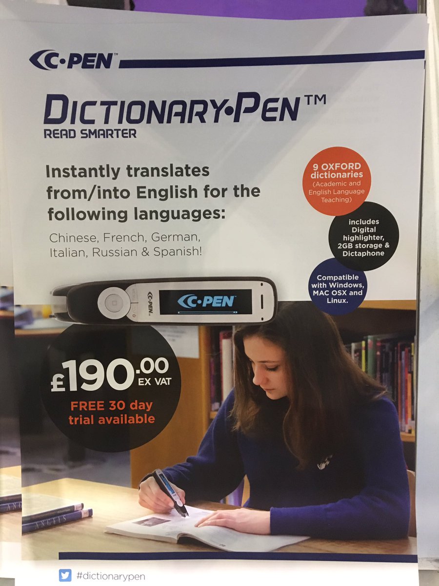 ScanningPens's tweet photo. Free #dictionarypen for language teachers happy to write a one page review at #Bett2017 stand 220 https://t.co/ASy0tpsOhO