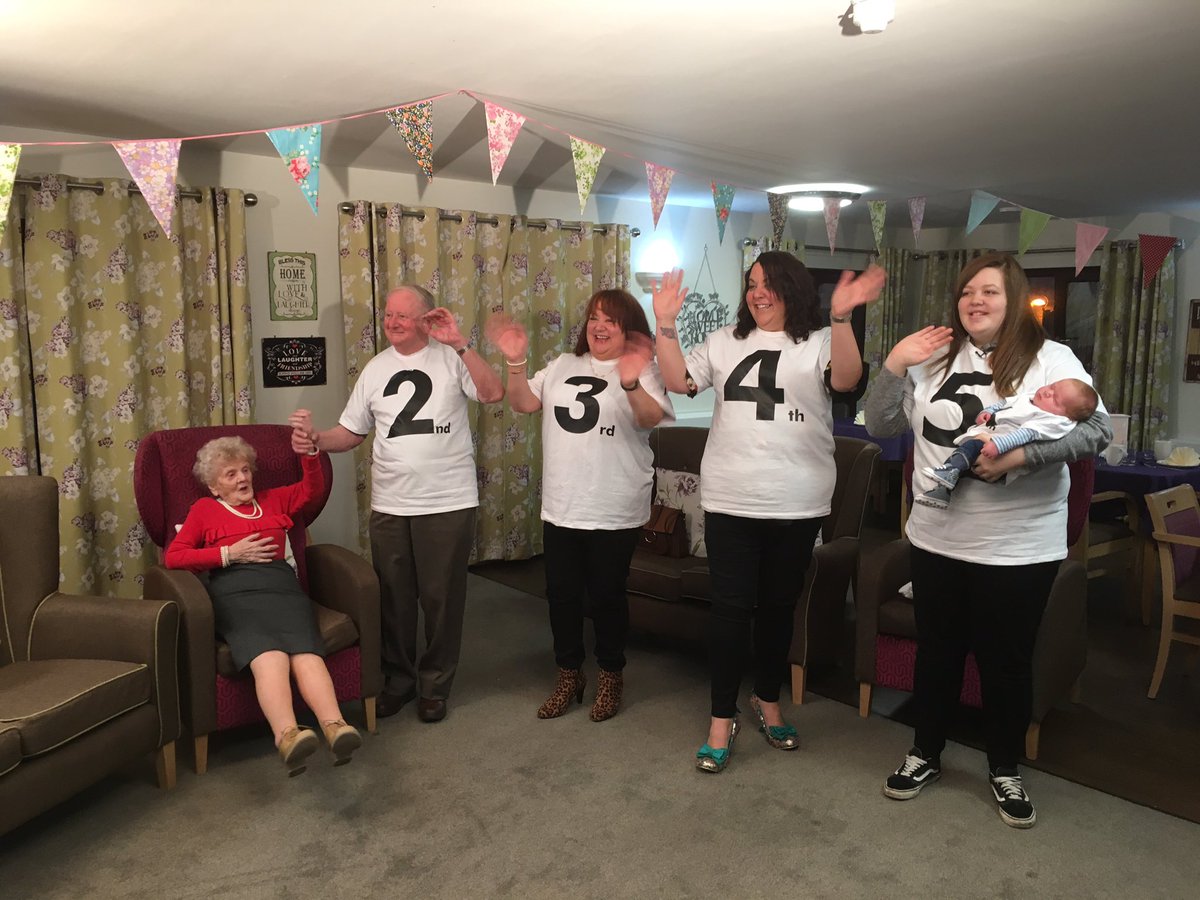 katyrickitt's tweet photo. Great moment @gmb this week meeting UKs only #6generation family, so much fun @Anchor_Trust Springfield care home! Hope baby settles in well https://t.co/6voB9RJD8p