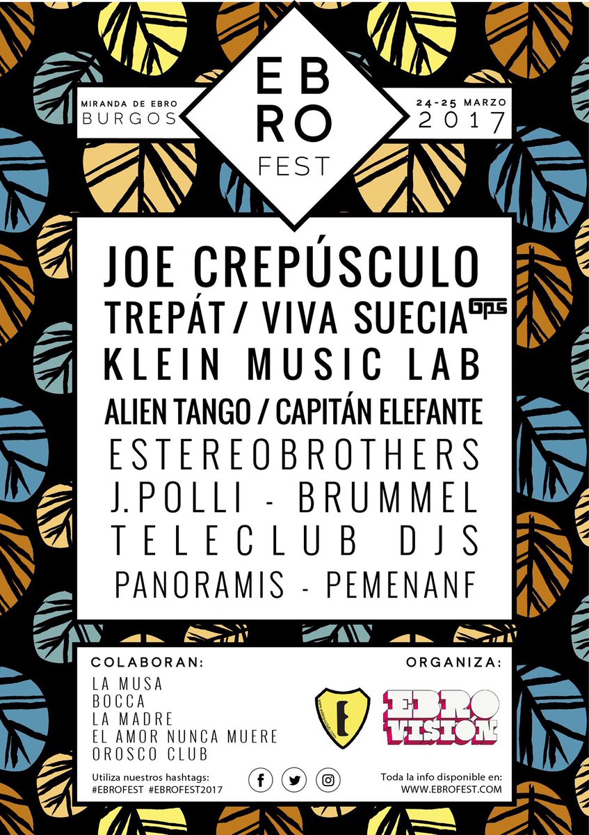 VivaSuecia's tweet photo. ¡En marzo nos vemos en el @ebrofest! https://t.co/atHhqQyF06