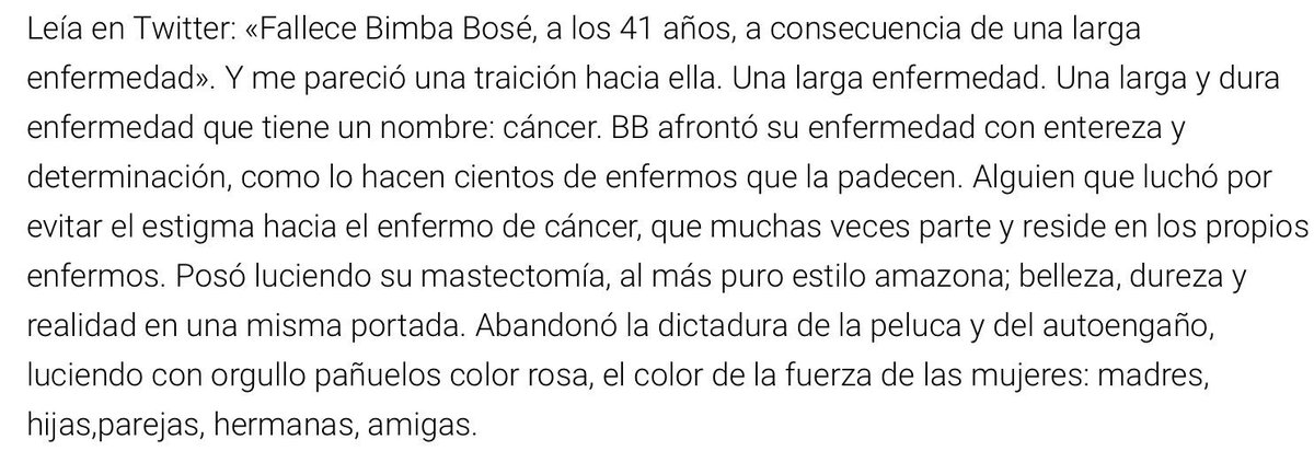 Borovil's tweet photo. Mi artículo sobre Bimba Bosé
https://t.co/Jw2iGqUe1C
#bimbabose #bimba #BimbaDEP #bimbaforever https://t.co/RDIS4borU4