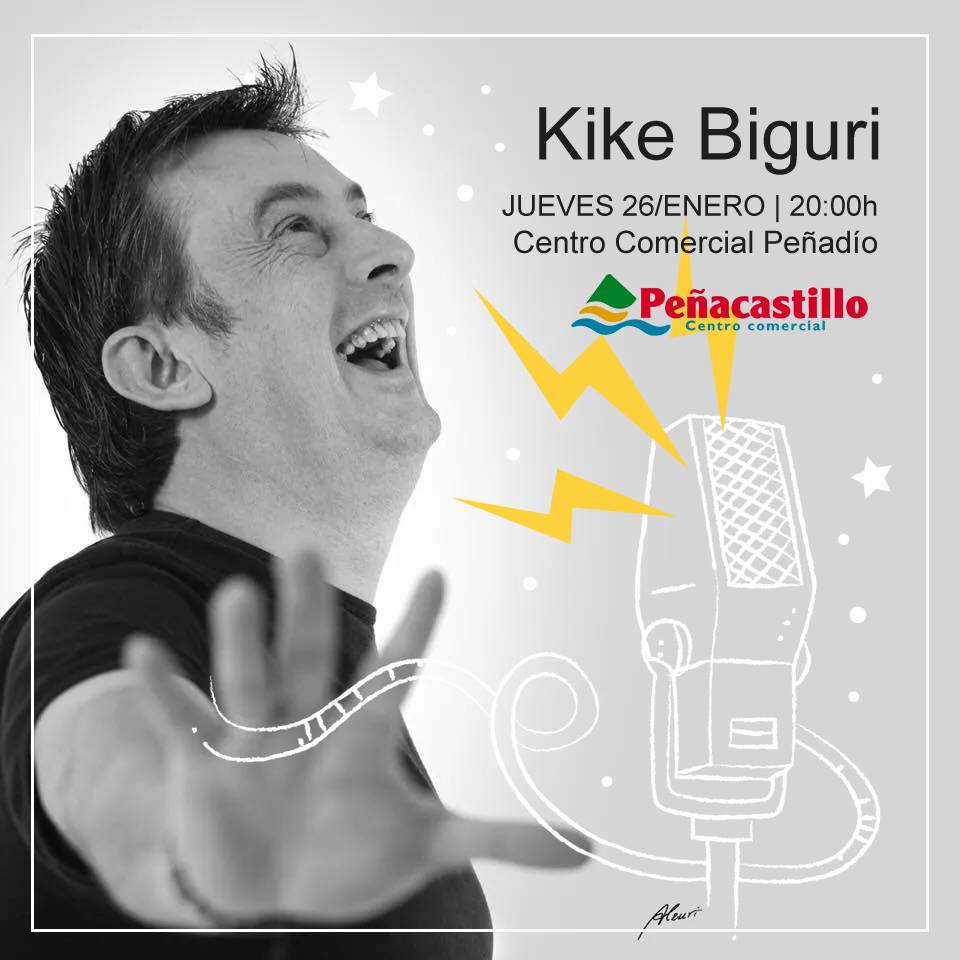 Hoy disfrutamos del #monólogo de <a href="/KikeBiguri/">KIKE BIGURI</a> a las 20h en nuestra #PlazaPeñadio ¡No faltéis!