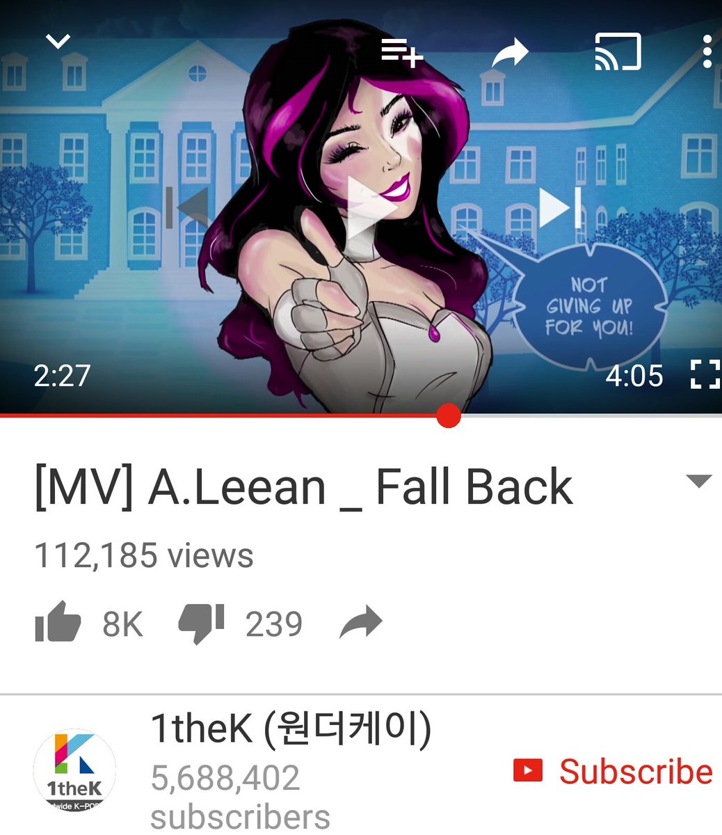 aleeanofficial's tweet photo. #FallBack Lyric MV has reached over 100K views on 1theK! Let's continue to STREAM, COMMENT and PROMOTE ! https://t.co/cugdUBfHbN #ALeean https://t.co/1wDOLZgGHf