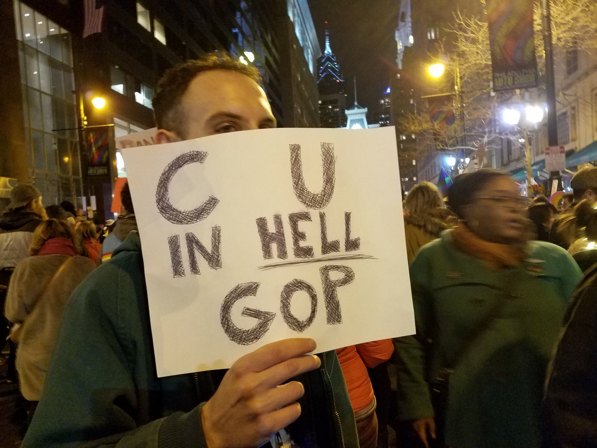 RobertMoran215's tweet photo. Signs of #antitrump #theResistanse in #philly https://t.co/oJNJFmcOTp