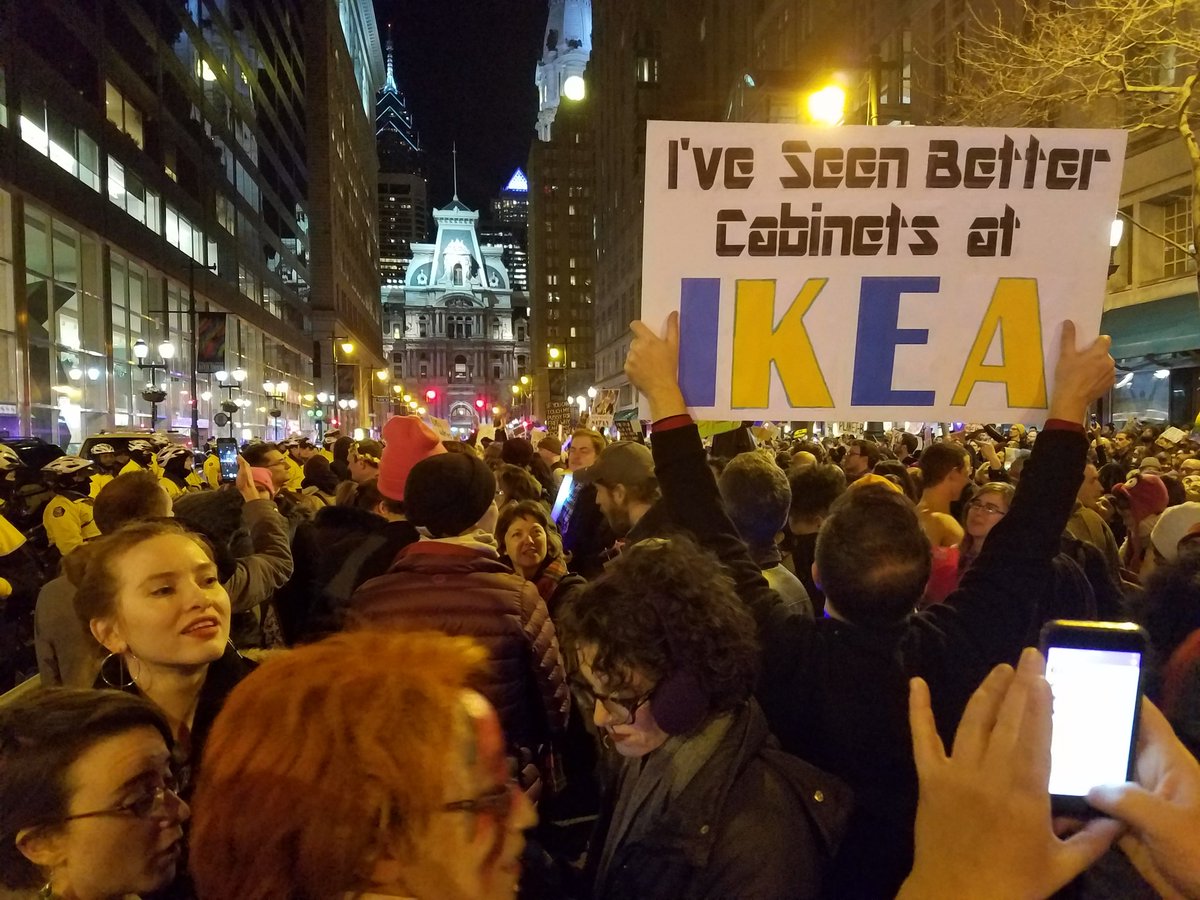 RobertMoran215's tweet photo. Signs of #antitrump #theResistanse in #philly https://t.co/oJNJFmcOTp