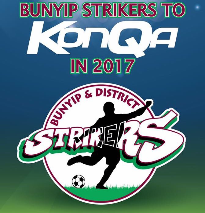 Bunyip Strikers took out the #KonQaChaosCup last year, now they will KonQa. Welcome aboard #football #soccer #gippsland 👌👌