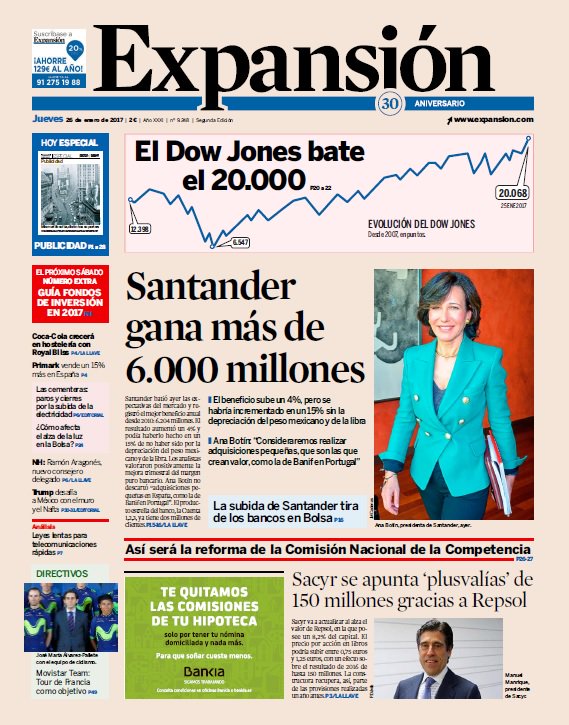 expansioncom's tweet image. Hoy, #EnPortada de EXPANSIÓN bit.ly/2fBb43J