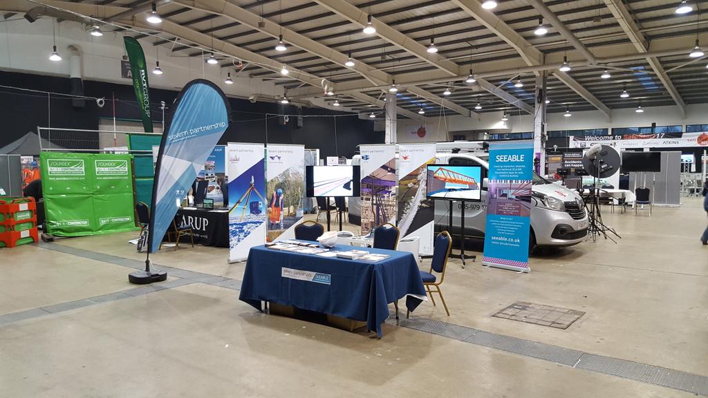 Steve_JonesUK's tweet photo. Come and see us today #safestart2017 and discuss @SPartnership @SevernHSQE and see @makeitSEEABLE in action @MRCombes @networkrail https://t.co/F9bQBG4KZL