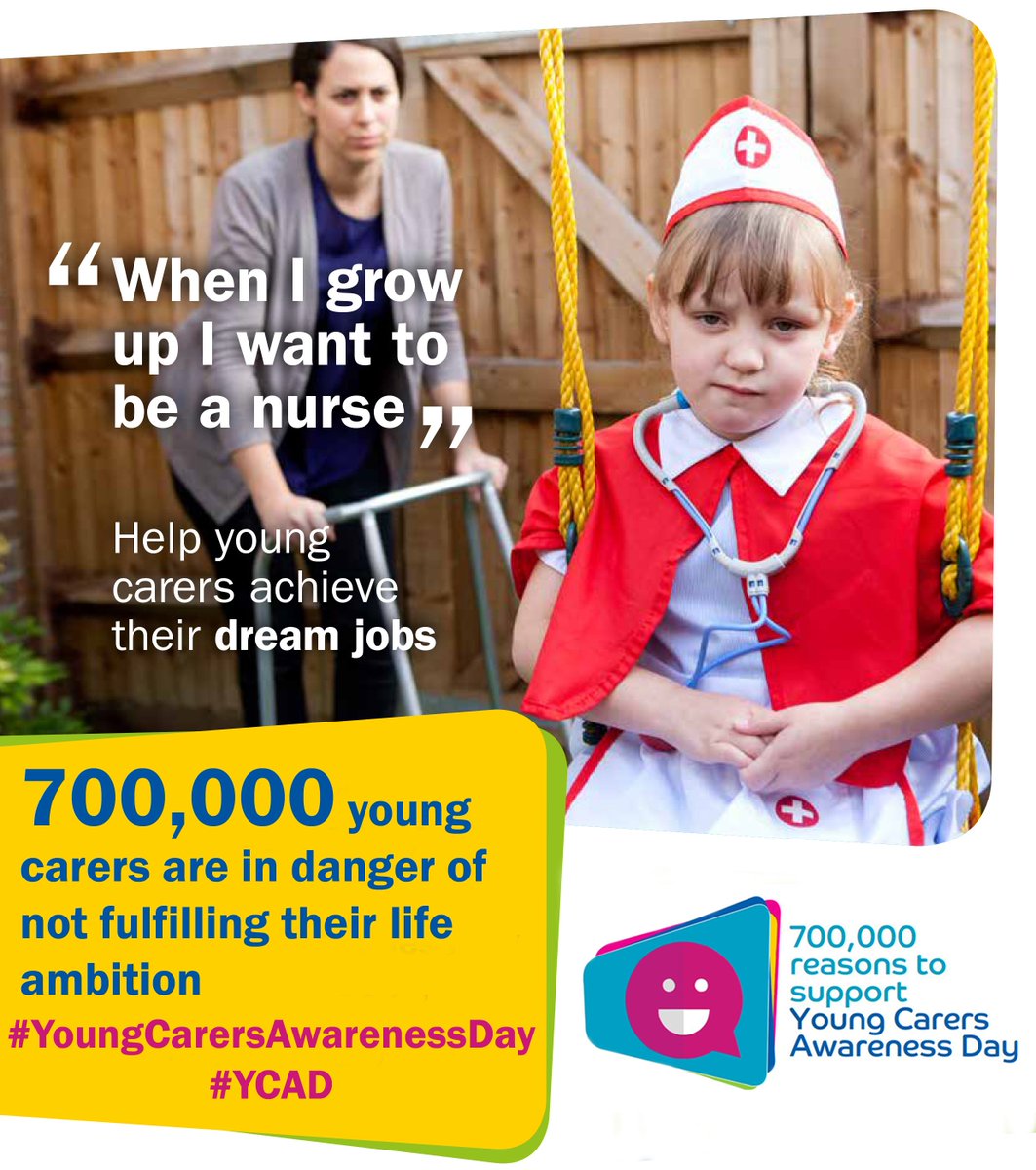 It's officially #YoungCarersAwarenessDay! Being a young carer should not mean that a child’s future hopes, dreams &amp; ambitions are shattered