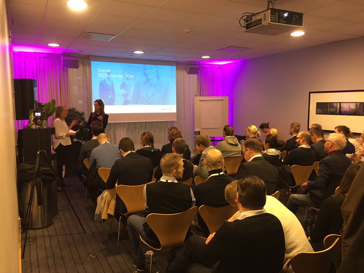 Idag presenterar vi Litiums årliga undersökning om b2b-handel #ehandel <a href="/litium_ehandel/">Litium</a>