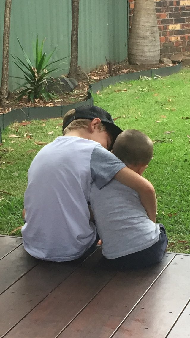 rjcohen75's tweet photo. #mates. #lookingafterhim. @Australia #AustraliaDay #theAustralianway @eliciacohen @211brown https://t.co/BthrYYzg9P