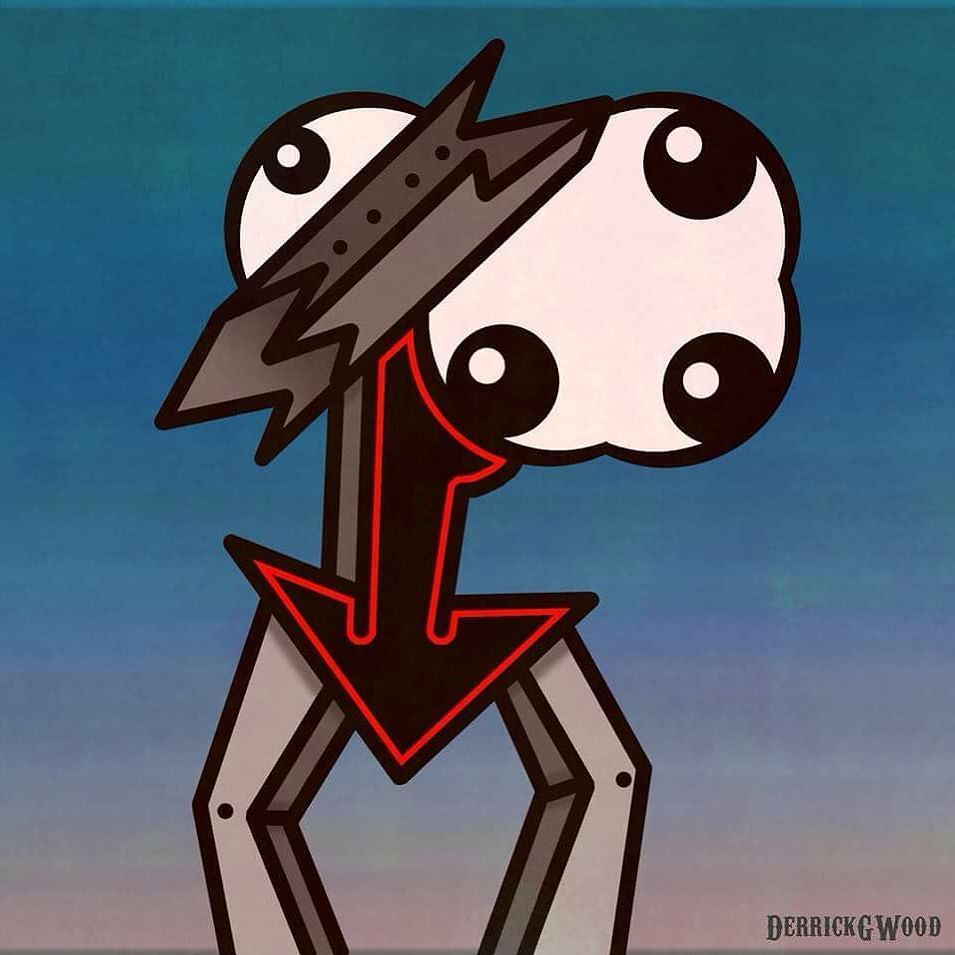 RogueSymmetry's tweet photo. The Eyeful Robot Admires An Alien Sunset. #art #arte #robot #roboart #eyes #foureyes #alie… https://t.co/qReVDj2lbo https://t.co/x5QQDLnn3A