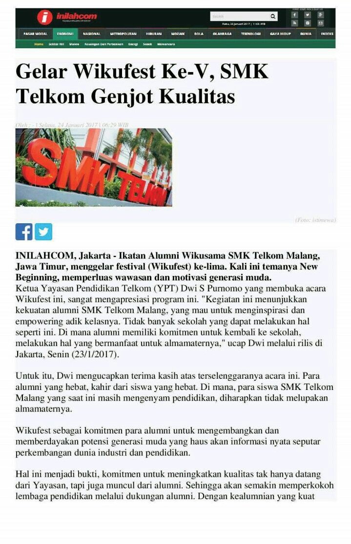WikuFest's tweet photo. Berita dari @inilahdotcom tentang #wikufest5 : https://t.co/fxTRxDoD5J https://t.co/CoWgLdahhS
