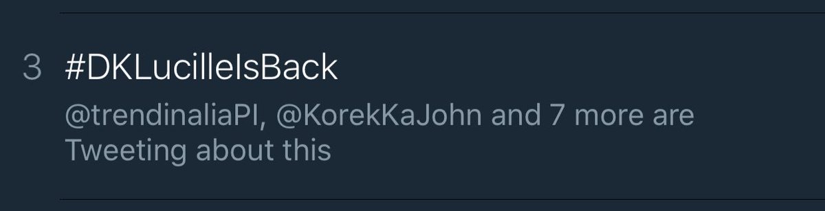 DreamscapePH's tweet photo. #DKLucilleIsBack is trending on 3rd spot! Maraming salamat po, Kapamilya! We heart you! β€οΈ https://t.co/FOmU5EQ4KQ