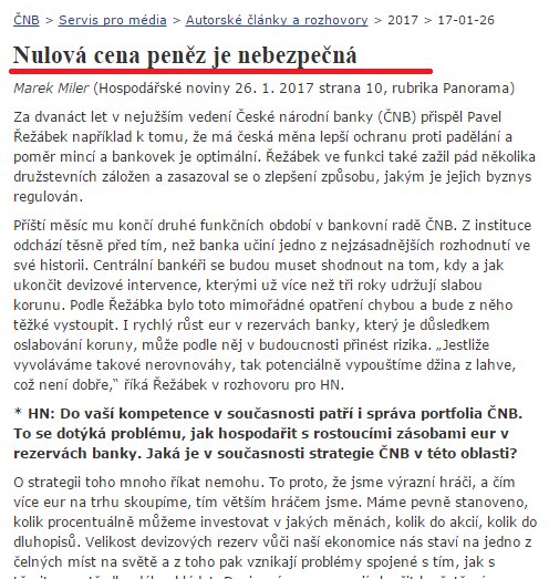 SklenarPetr's tweet image. Z názvu "Neměli jsme to dělat" @CNB_cz udělala "Nulová cena peněz je nebezpečná"
#FakeHeadline
#AlternativeHeadline