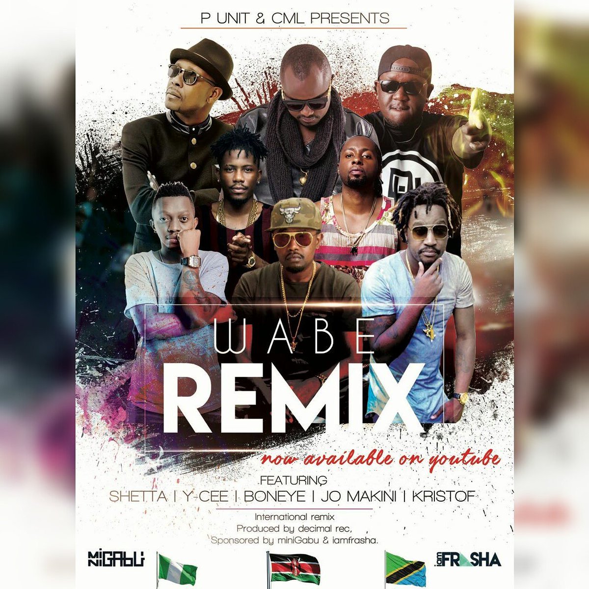 DjJoeMfalme's tweet photo. #WabeRemix @Frashamgenge @buganyapunit @BoneyePunit @OfficialShetta @KRISTOFF_kenya @JohMakini @iam_YCEE https://t.co/PPF30obhHK https://t.co/M5GTEVUAWY