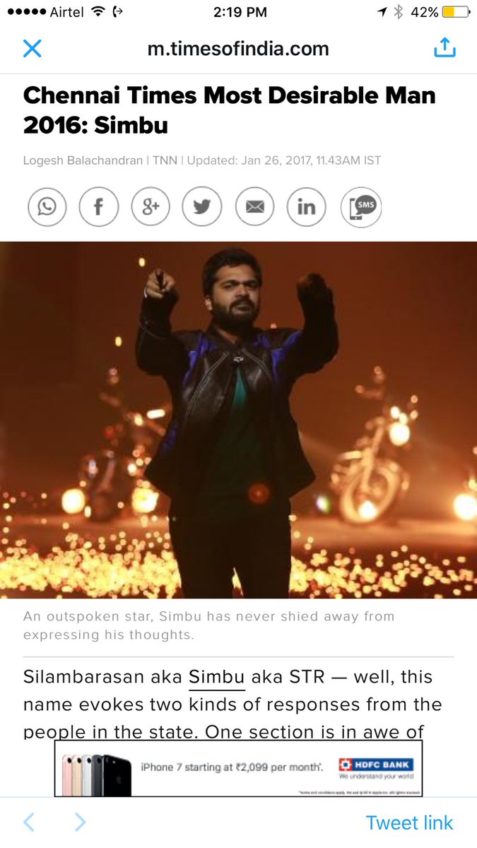 Actor_Jai's tweet photo. This is what I want!! This is what we want!! Proud of you my dear Friend @iam_str #gostr #no1 #timetochange https://t.co/rvP47wjp65