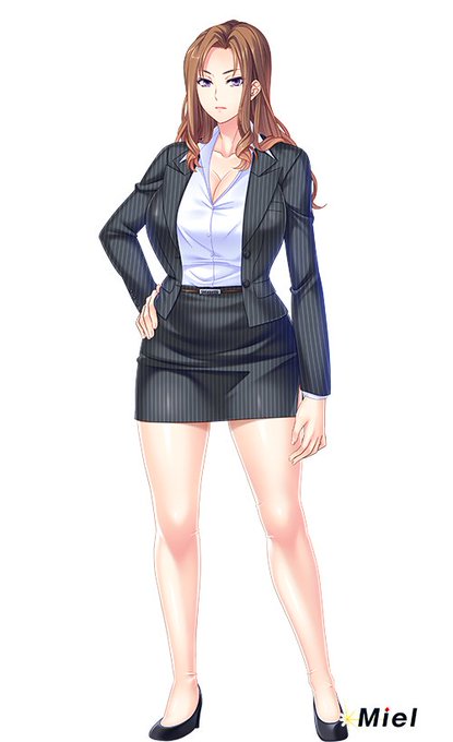 2月発売予定の立ち絵です。 #miel 
