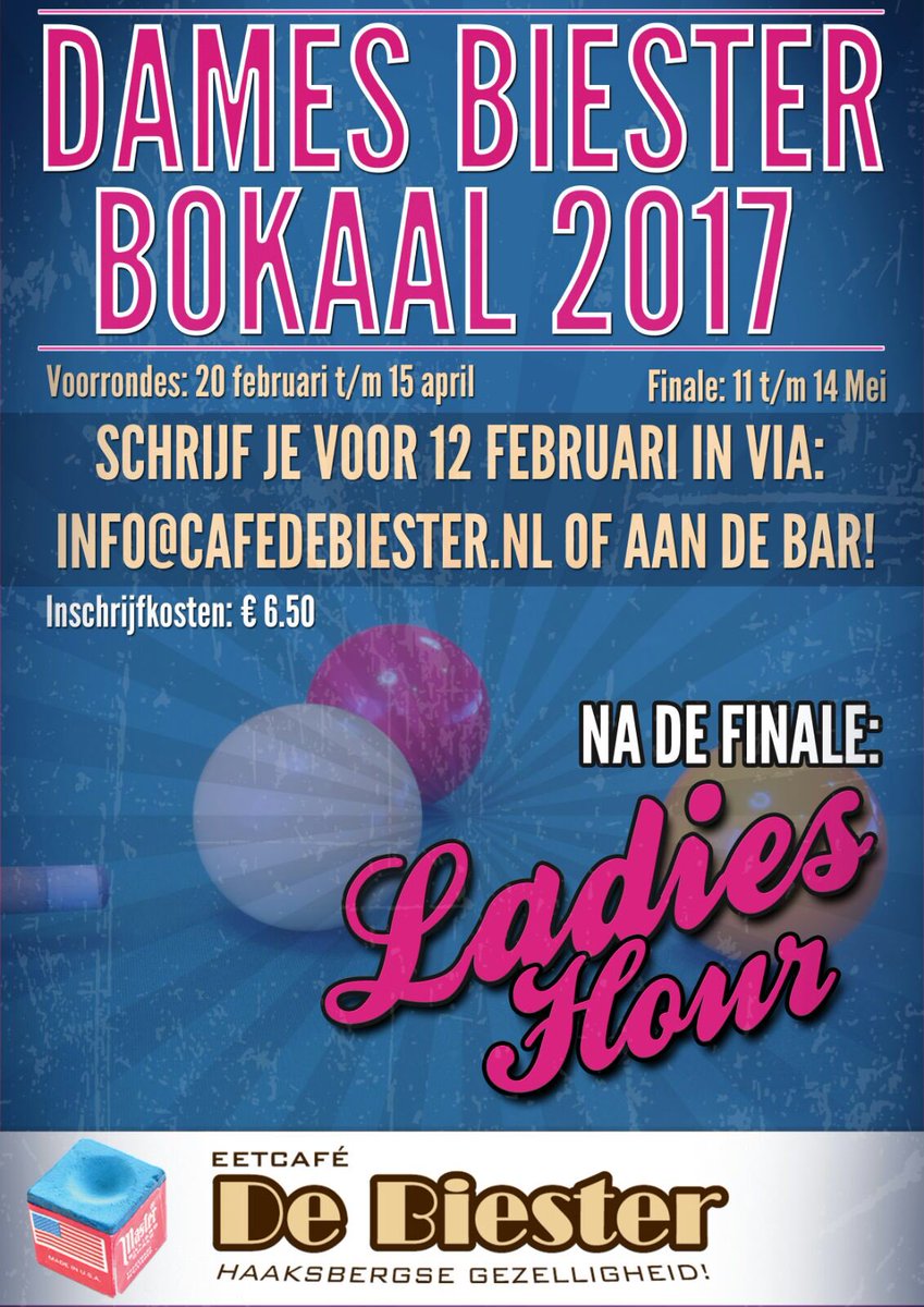cafedeBiester's tweet photo. Het gaat weer beginnen, het gezelligste dames biljart toernooi van Nederland 🎊🎉🎊🎉😄😄 https://t.co/omv3LF7KQ7