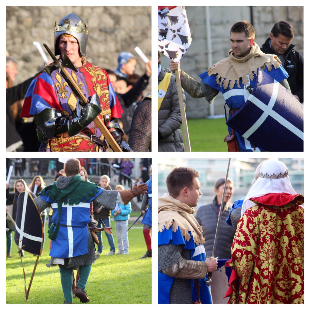 The shield was a knight’s method of solid defence. They were usually made from planks of lime wood and faced with leather #TowerofLondon