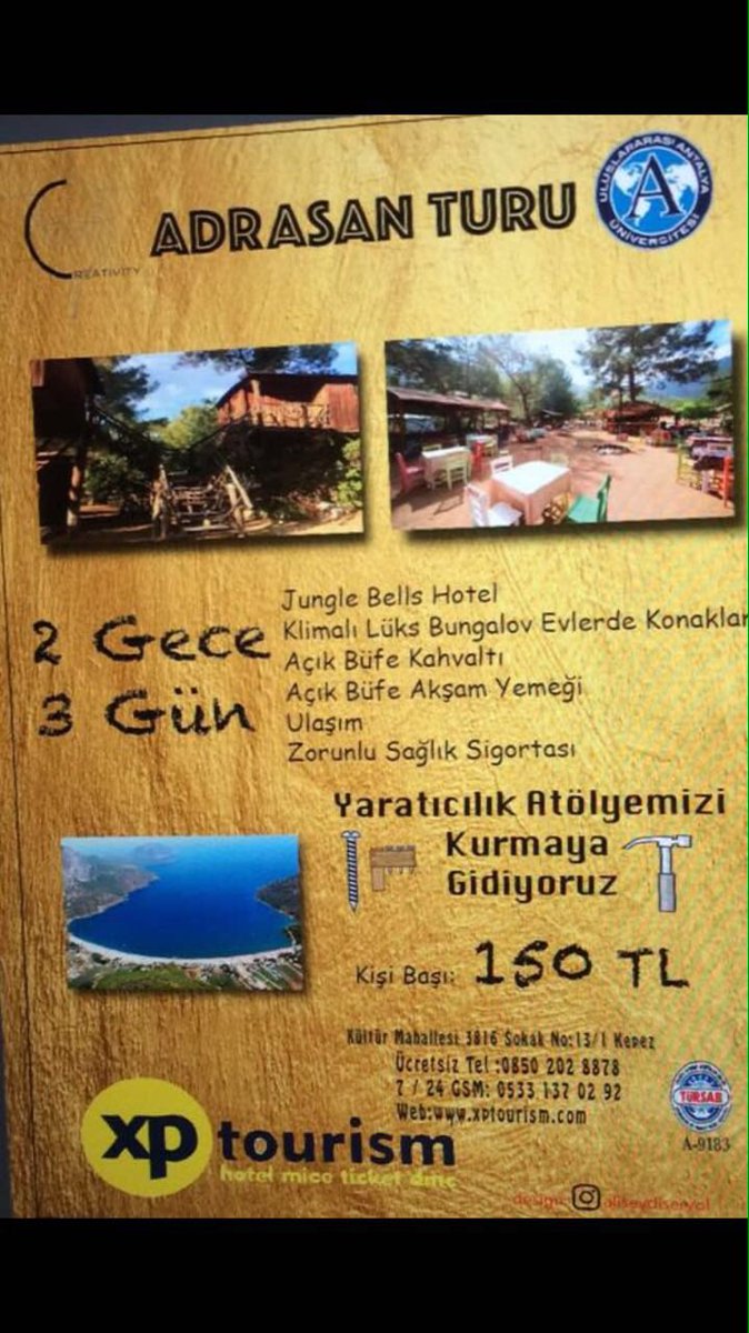 4-5-6 Şubat tarihlerinde yapacak olduğumuz 3 gün 2 gecelik Adrasan gezimizde Creativity Atolyesini inşa edeceğiz hepinizi bekleriz.