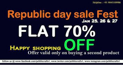 PebbleCraftsIND's tweet photo. #RepublicDay #india #Sales #onlineshopping #shopping #savemoney #bestdeals #meesho #kraftly #handicrafts #homedecor #kitchenware #furniture https://t.co/AjlkGXgcUW