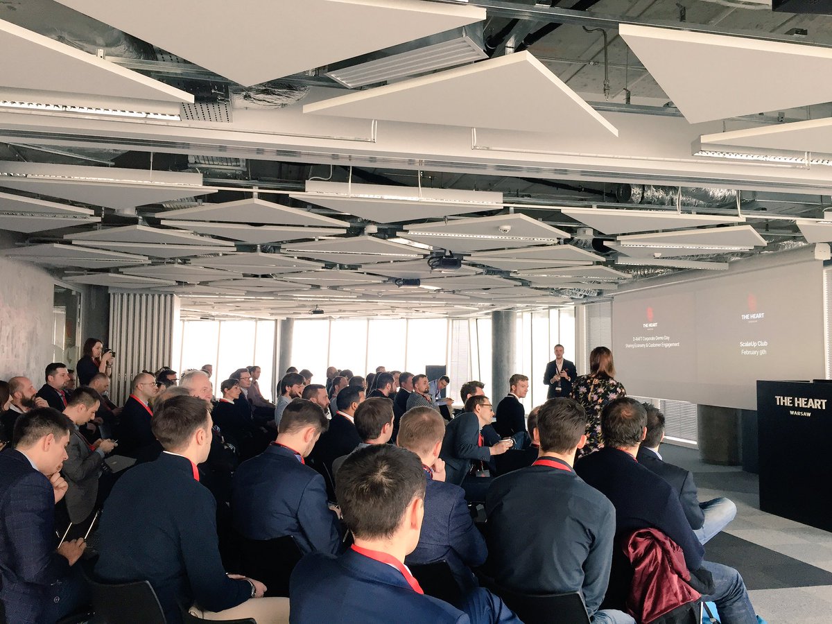 First Corporate Demo Day at 38th @TheHeartWarsaw. This time on Sharing Economy &amp; Customer Engagement. #demoday #ReadyForStartups