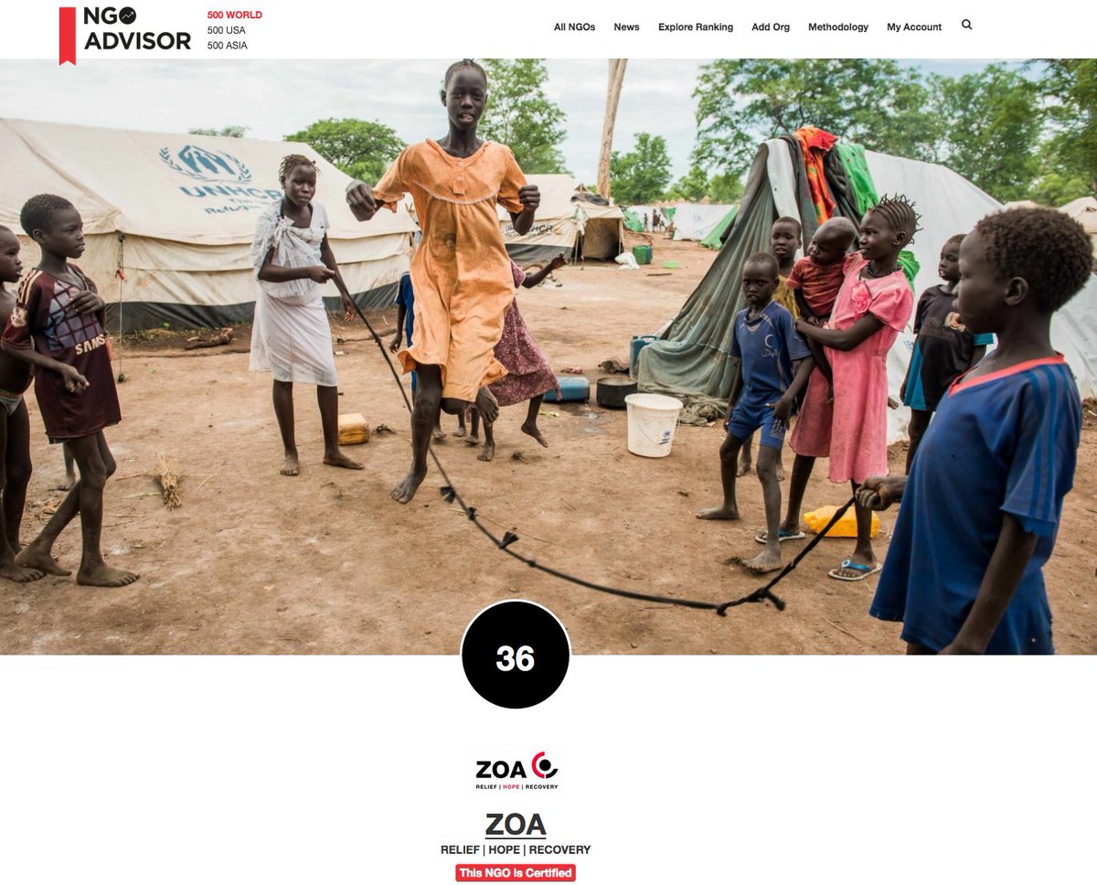 Congratulations to Dutch #NGOs part of the 2017 Geneva Rankings #TOP500  <a href="/Greenpeace/">Greenpeace International</a> #28, <a href="/Aflatoun/">Aflatoun International</a> #29, @zoa_nl #36 ngoadvisor.net