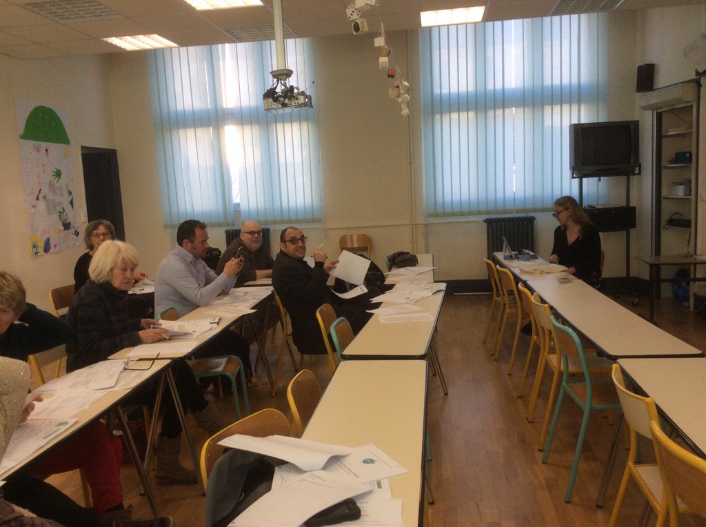 H_deBellevue's tweet photo. Journée d'évaluations finales des CQP CVS à @ARES_Formation... Reunion des évaluateurs. https://t.co/rifY8tP1jZ