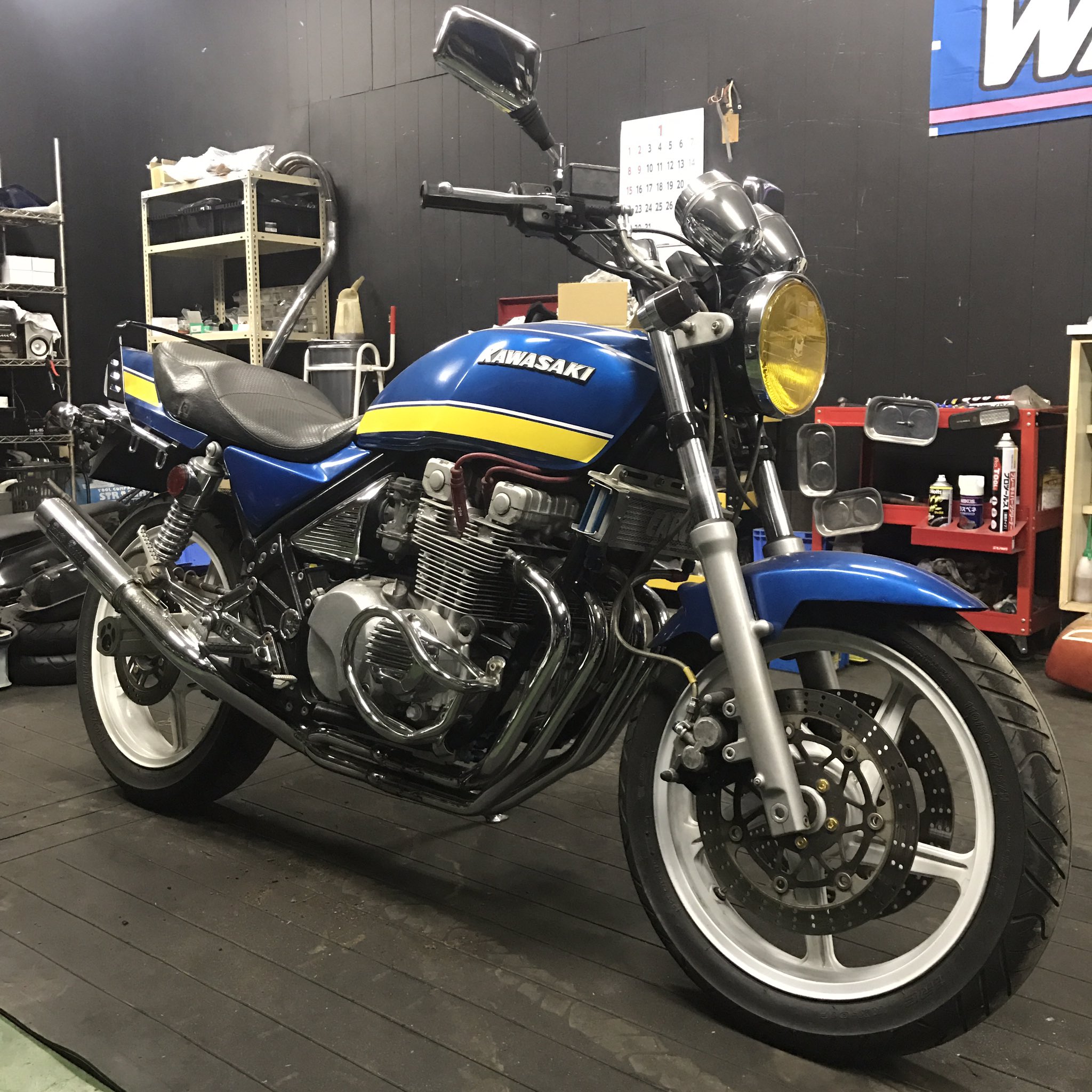 お買得 ゼファー４００ ４００Χ エンジンガード タイプ２ メッキ i9tmg