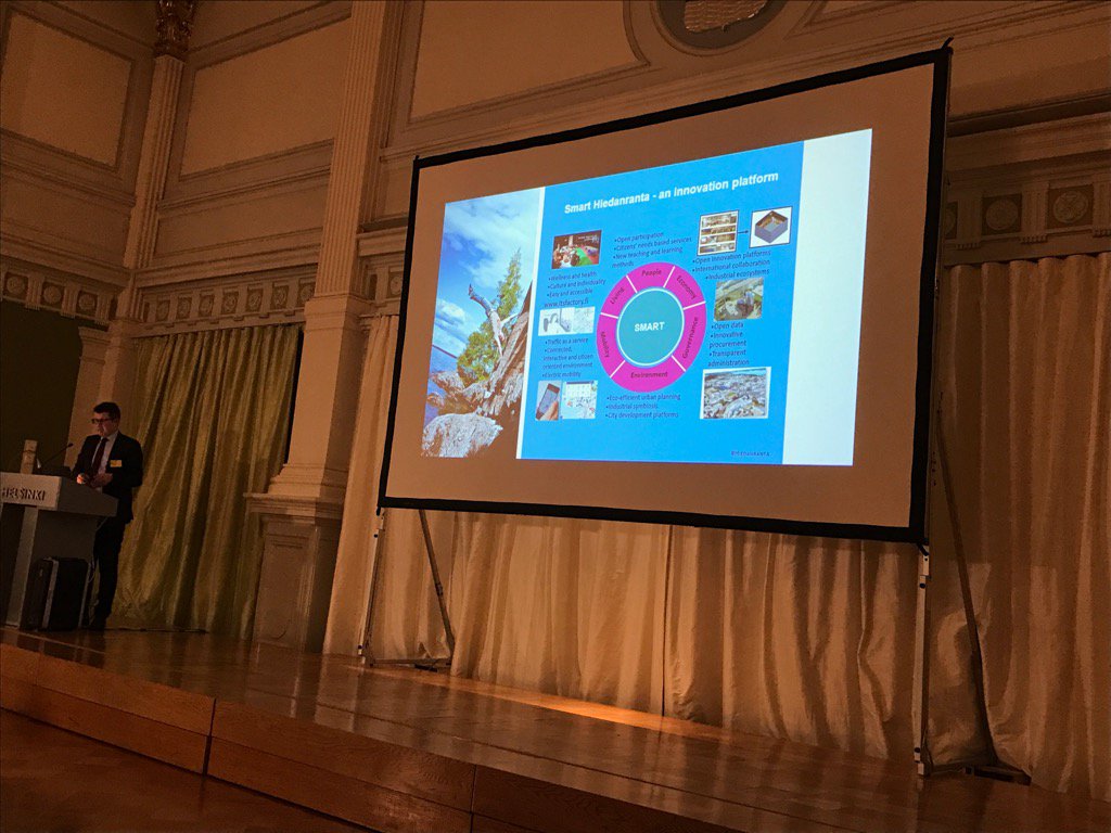 michaeljosborne's tweet photo. Mikko Nurminen speaks about new learning and teaching for smart Tampere #hiedenranta #urbanbigdatacentre #obspascal https://t.co/mY0vyBmk7O