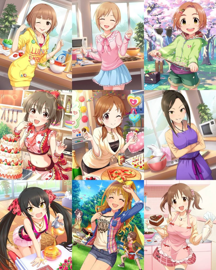 にこでここ しゅがはとグラブルのやべーやつ 女の子のお料理シーン デレマスのアイドル達が料理をしてるイラストが可愛い みんなの担当はいるかな デレステ デレマス T Co Hfv1ktwurg Twitter