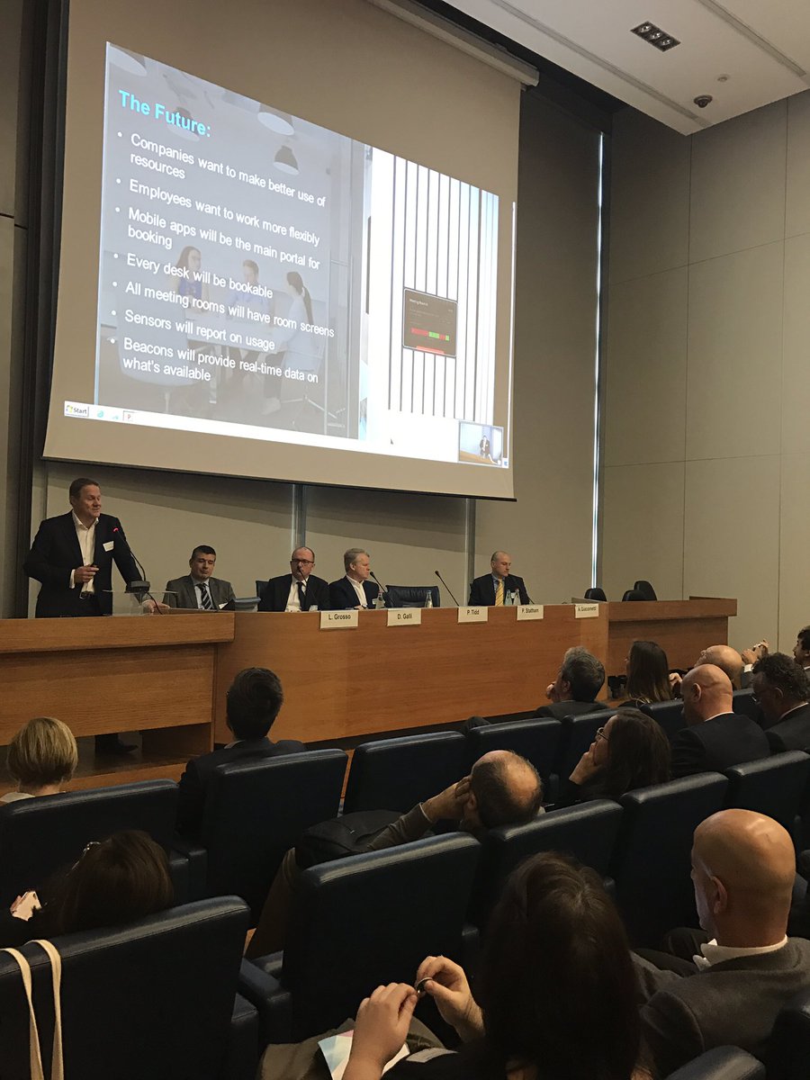 CondecoEurope's tweet photo. Paul's vision about the future of Workplace : mobile apps, beacon technology, flexibility, sensors... @CondecoSoftware #poweringchange #pwm https://t.co/6u0gaOYvD6