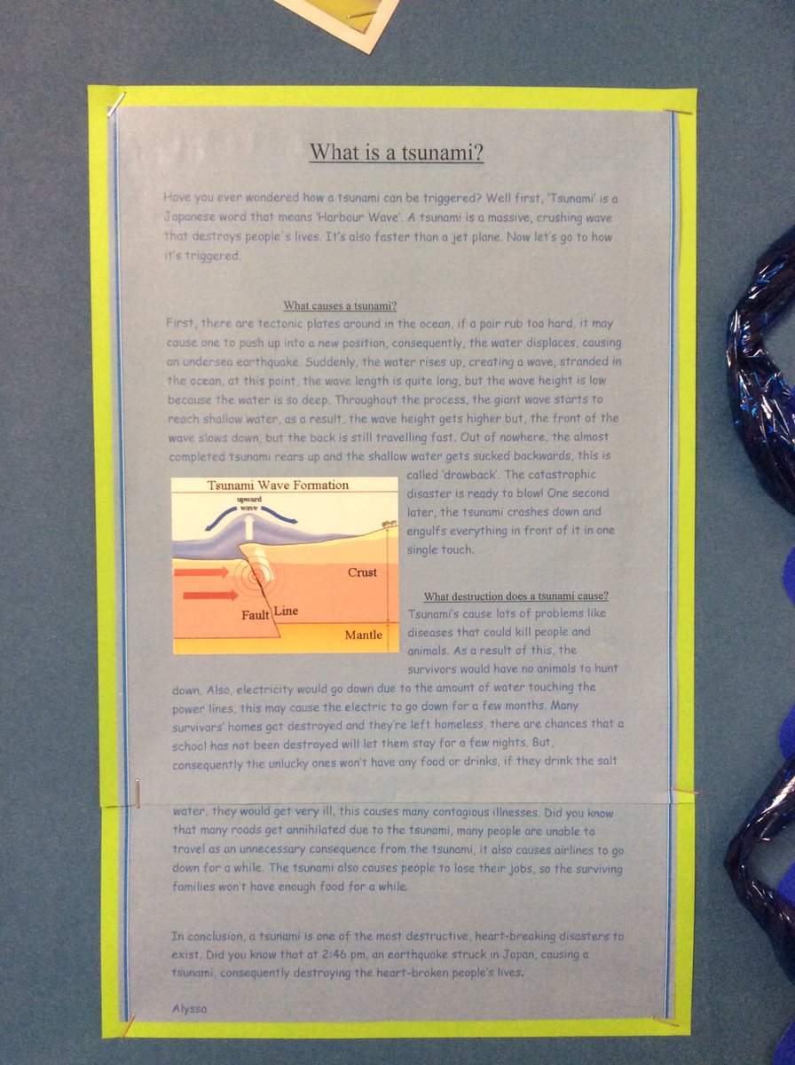 9HGwcps's tweet image. We have planned, drafted and published our own explanations about tsunamis @EASEnglishTeam #gettingitwrite